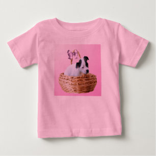 Staffy Puppy In A Basket, Baby T-Shirt