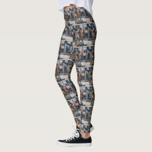 Staffy Skateboarder, Leggings