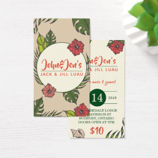 Stag and Doe Tickets - Hawaiian Luau Tropical
