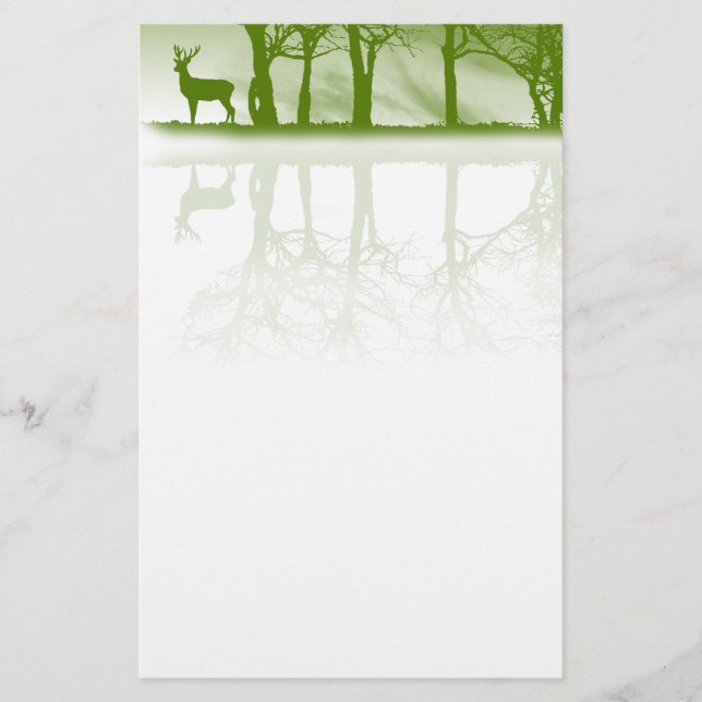 Stag At Dusk Stationery (Front)