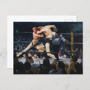 Stag at Sharkey's   George Bellows   Postcard