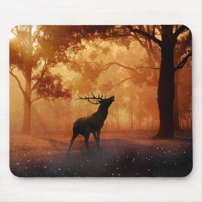 Stag at Sunset Mouse Pad (Front)