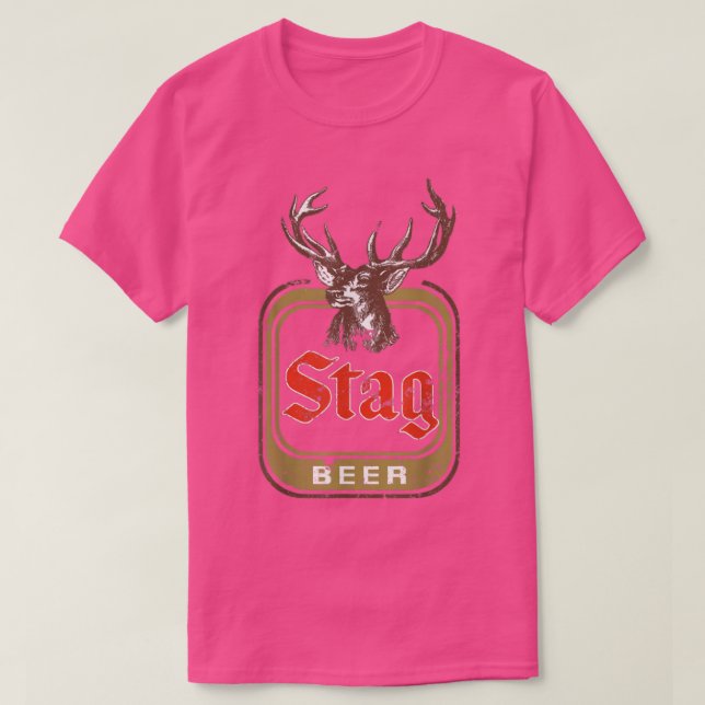 Stag Beer Vintage  T-Shirt (Design Front)