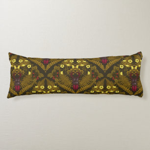 Stag beetle and ferns body cushion