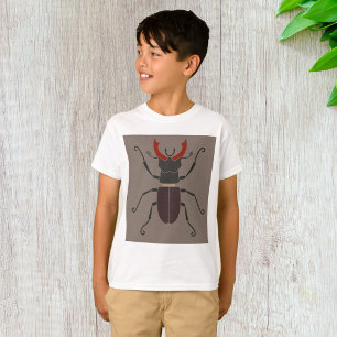 Stag Beetle Bold Minimalist Insect T-Shirt