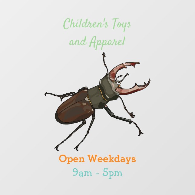 Stag beetle cartoon illustration (Sheet)