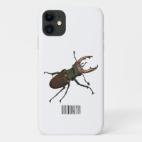 Stag beetle cartoon illustration