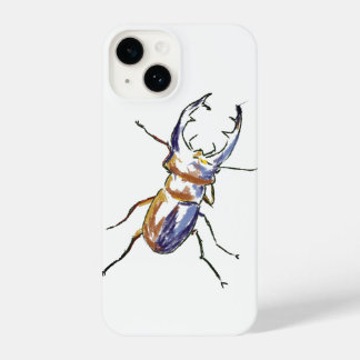  Stag Beetle Drawing iPhone 14 Case