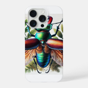 Stag Beetle in the Wild 290824IREF250 - Watercolor iPhone 15 Pro Case