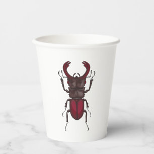 Stag beetle paper cups