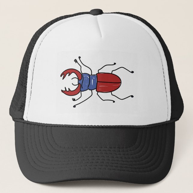 stag-beetle trucker hat (Front)