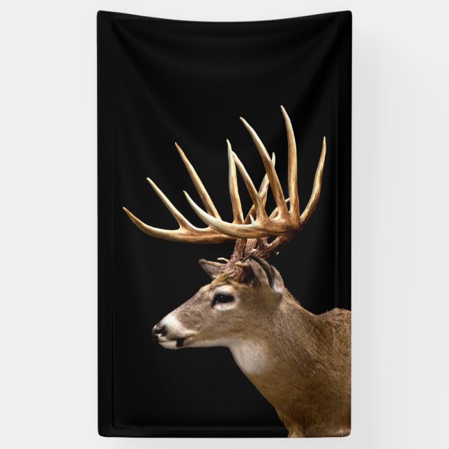 Stag Buck Deer Banner (Vertical)