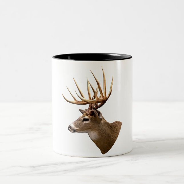 Stag Buck Deer Two-Tone Coffee Mug (Center)