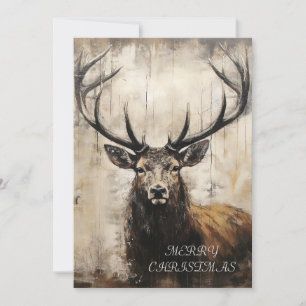 Stag Christmas Card