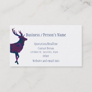 Stag Deer Animal Business Wildlife Animal Card