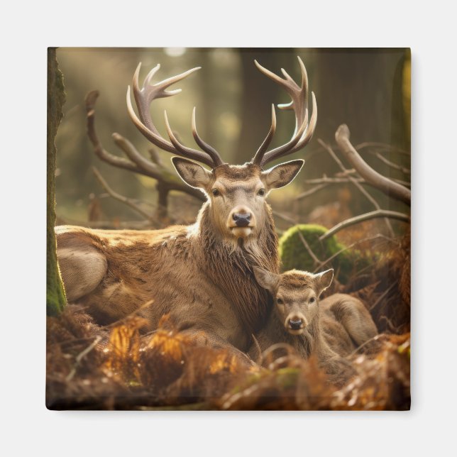 Stag Deer Animal Wild Beauty Freedom Wilderness  Magnet (Front)