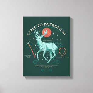 Stag Expecto Patronum Graphic Canvas Print