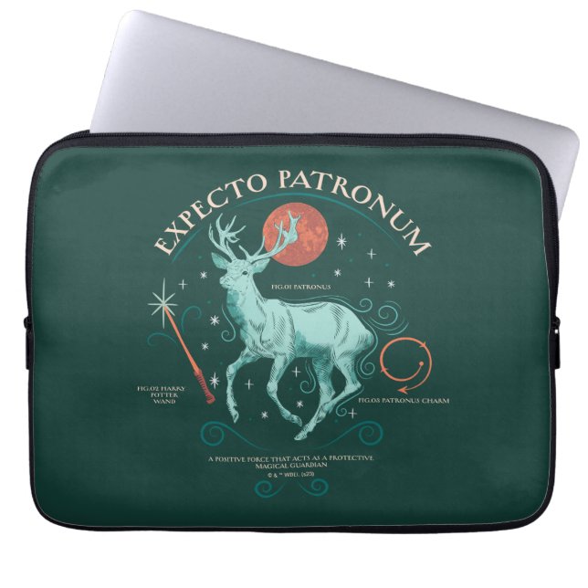 Stag Expecto Patronum Graphic Laptop Sleeve (Front)