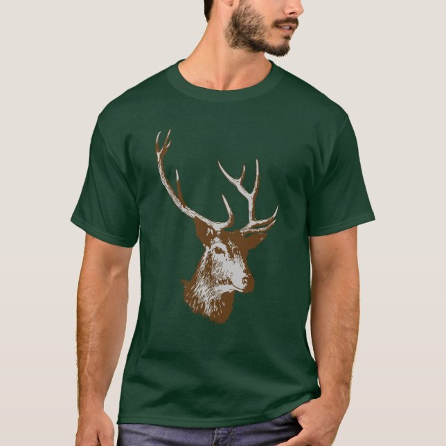 stag head T-Shirt (Front)
