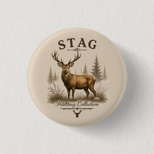 STAG – HUNTING COLLECTION 3 CM ROUND BADGE