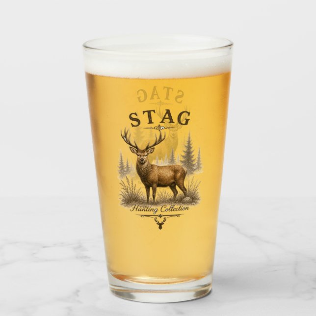 STAG – HUNTING COLLECTION  GLASS (Front Filled)