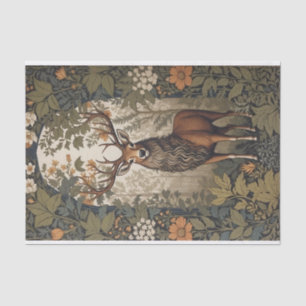 Stag In the Forest William Morris Inspired Tissue Paper