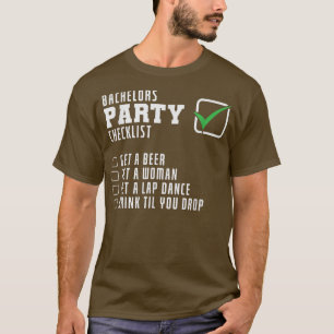 Stag Party Checklist  T-Shirt