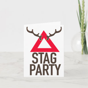 Stag party logo invitation