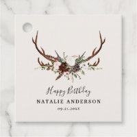 Stag rustic botanical fall barn birthday party 