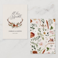 Stag rustic botanical wedding let love sparkle enc
