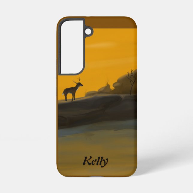 Stag, Splendour Personalised Samsung Cover (Back)