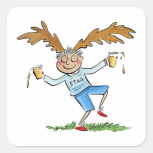 Stag Square Sticker