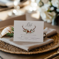 Stag terracotta pink floral rustic elegant wedding