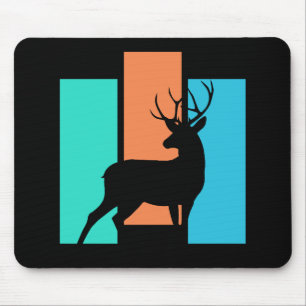 Stag Wild Animal Outdoors Nature Silhouette Mouse Pad