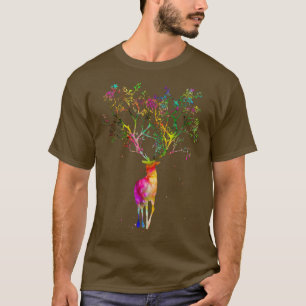Stag with Tree Horns 2 T-Shirt