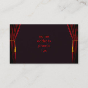 stage business card