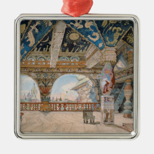 Stage design for Nikolai Rimsky-Korsakov's opera Metal Tree Decoration