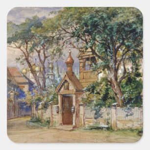 Stage Design for 'Oprichnik' by Tchaikovsky Square Sticker