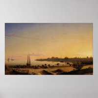 Stage Fort 1862 Painting By Fitz Henry Lane -