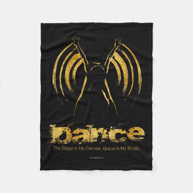 Stage Is My Canvas (Dance) Fleece Blanket (Front)