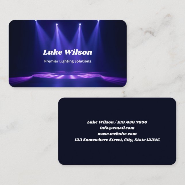 Stage Lighting Business Card (Front/Back)