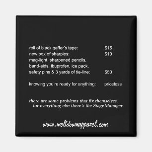 Stage Manager Magnet (Black)