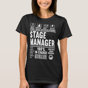 Stage Manager Stage Crew Theatre Tech Theatre T-Shirt