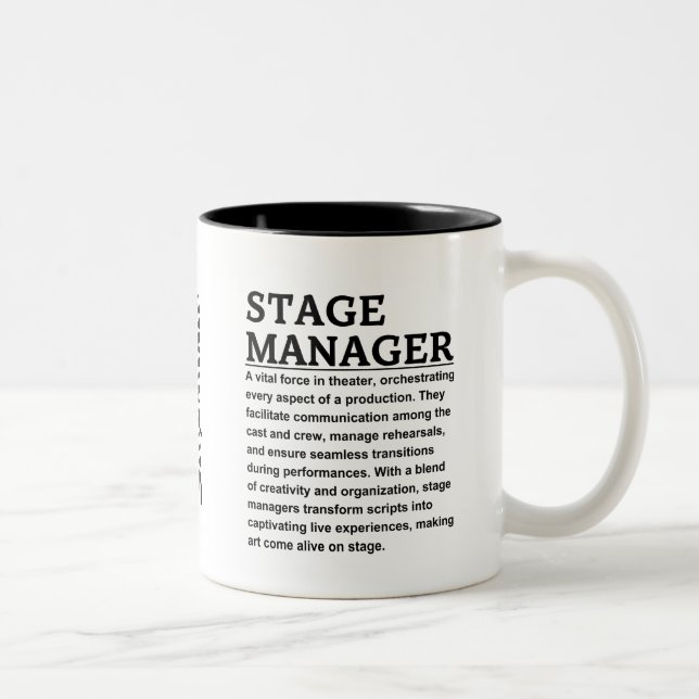 Stage manager Two-Tone coffee mug (Right)