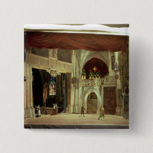 Stage model for the opera 15 cm square badge