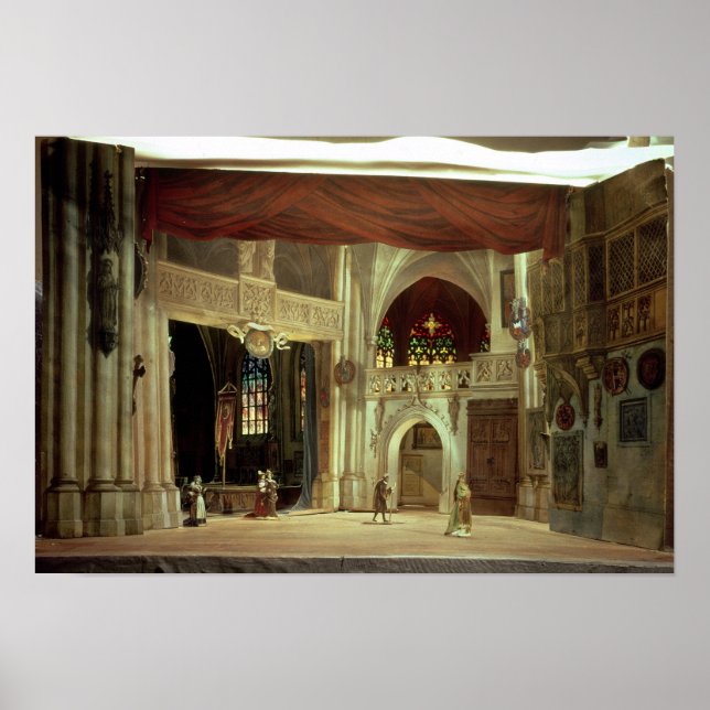 Stage model for the opera poster (Front)