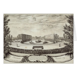 Stage on the Large Pond representing