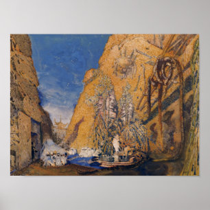 Stage set for the 'Dieu Bleu' Poster