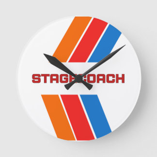 Stagecoach Round Clock