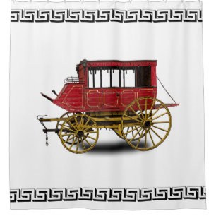 STAGECOACH SHOWER CURTAIN